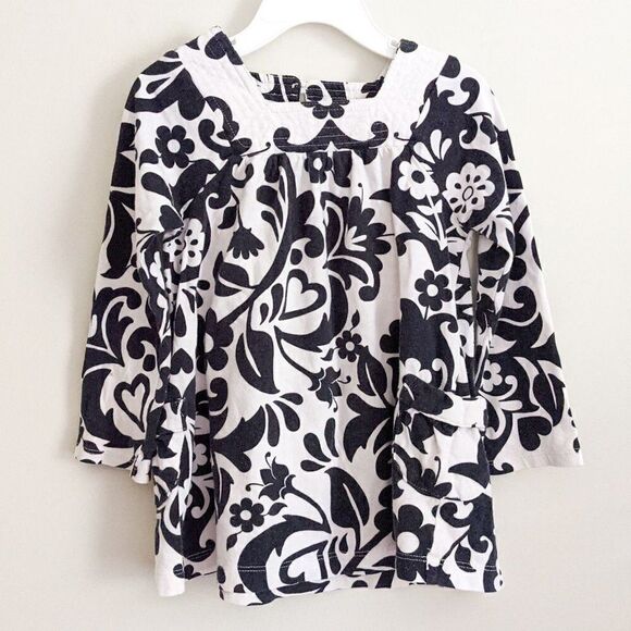 Carter's Square Neck Floral Long Sleeve Tunic Top - Picture 1 of 5